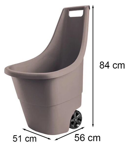 Easy go breeze műanyag kerti talicska 50 l