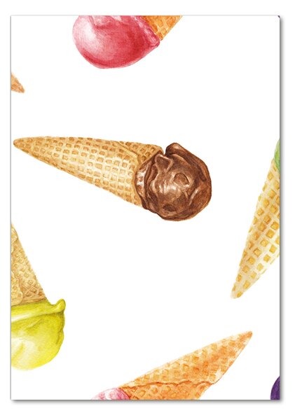 Üvegfotó Fagylalt wafelku