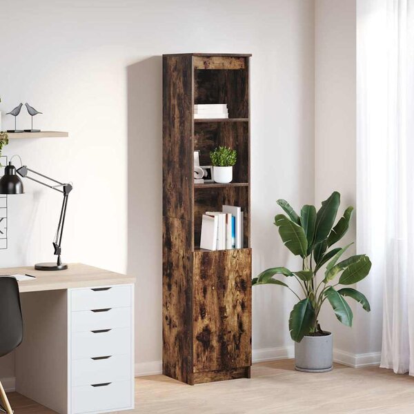 VidaXL füstös tölgy színű szerelt fa magasszekrény 37,5x35x180 cm