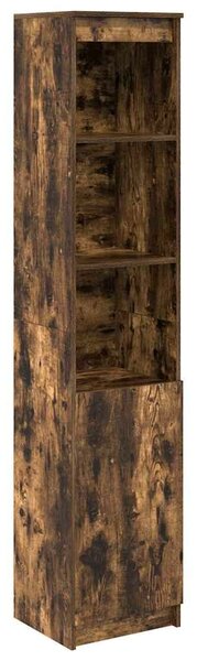VidaXL füstös tölgy színű szerelt fa magasszekrény 37,5x35x180 cm