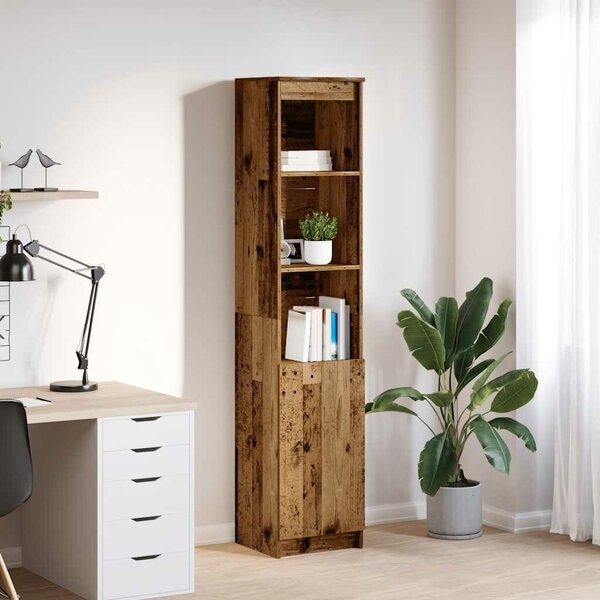 VidaXL antik fa színű szerelt fa magasszekrény 37,5x35x180 cm