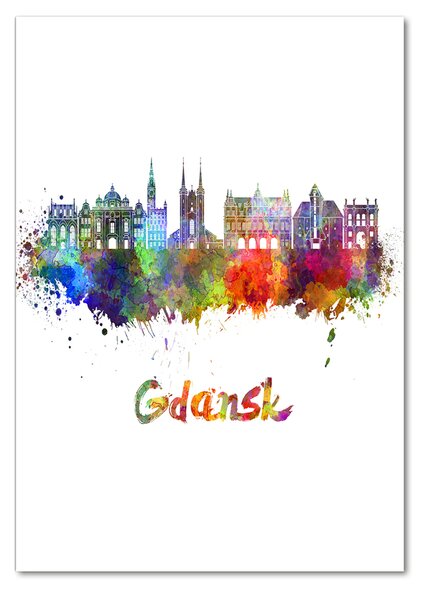 Üvegkép falra Színes gdańsk