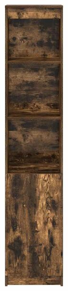 VidaXL füstös tölgy színű szerelt fa magasszekrény 37,5x35x180 cm