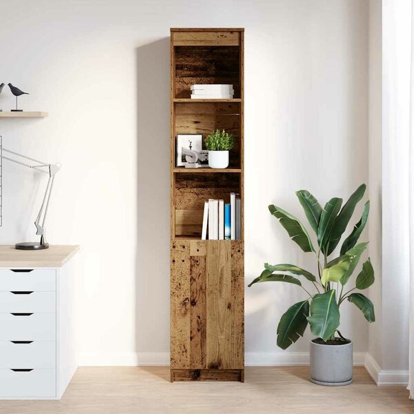 VidaXL antik fa színű szerelt fa magasszekrény 37,5x35x180 cm