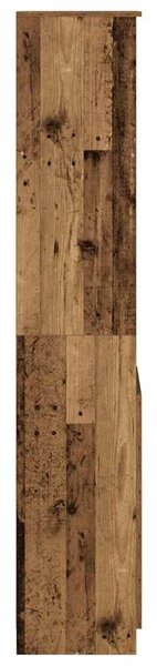 VidaXL antik fa színű szerelt fa magasszekrény 37,5x35x180 cm