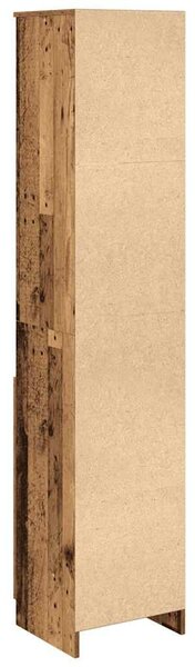 VidaXL antik fa színű szerelt fa magasszekrény 37,5x35x180 cm