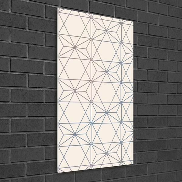 Üvegkép nyomtatás Geometriai háttér