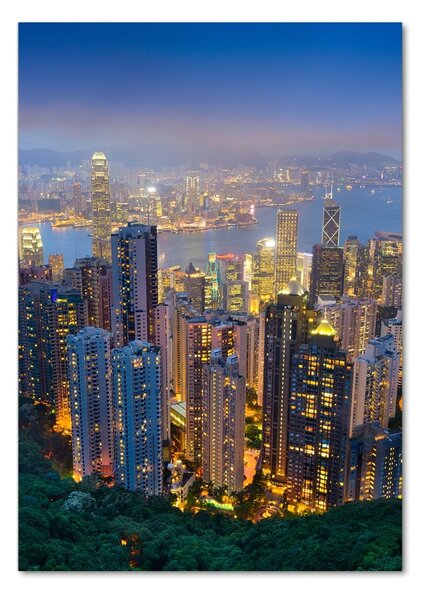 Üvegkép falra Hong kong éjjel
