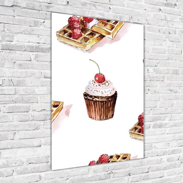 Üvegfotó Muffin és gofri