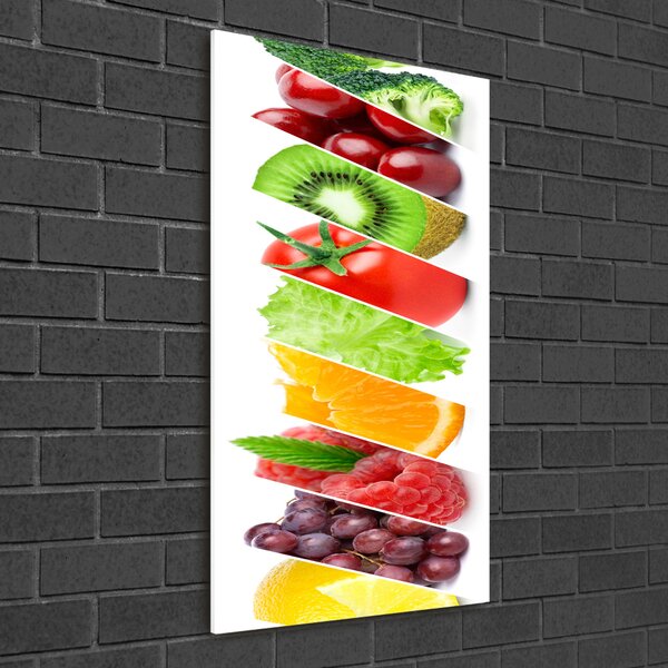 Photo kép üveg Zöldség és gyümölcs