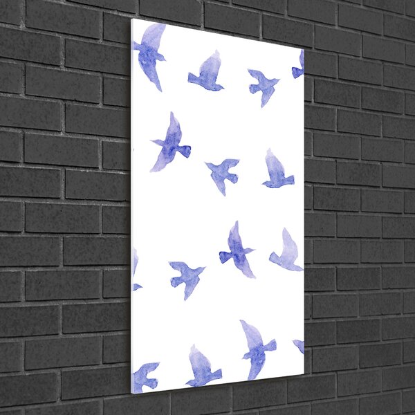 Üvegkép Kék fecskék