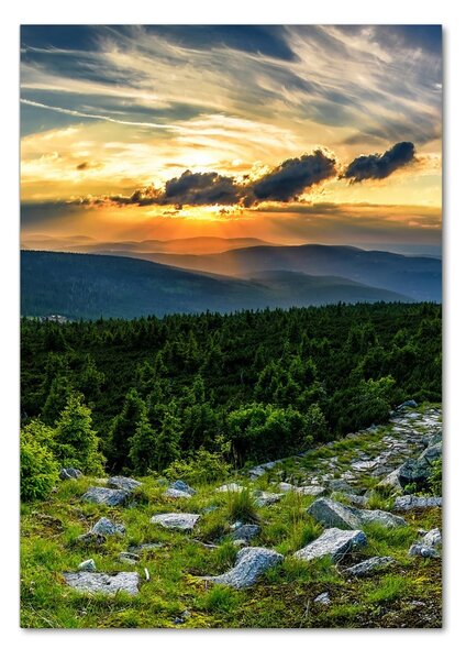 Üvegfotó Panoráma a hegyek
