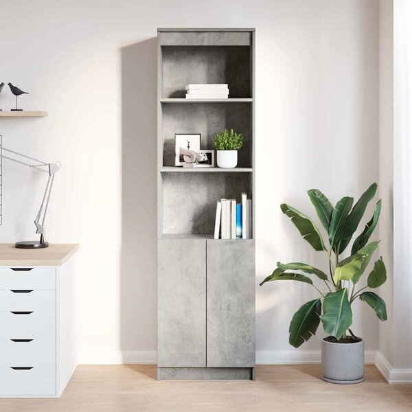VidaXL betonszürke szerelt fa magasszekrény 50x35x180 cm