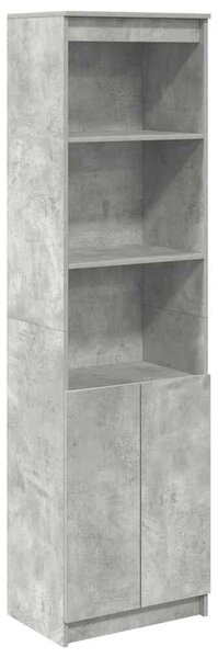 VidaXL betonszürke szerelt fa magasszekrény 50x35x180 cm