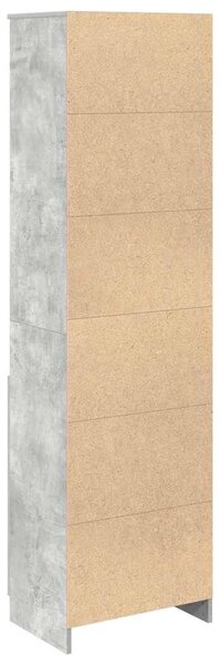 VidaXL betonszürke szerelt fa magasszekrény 50x35x180 cm