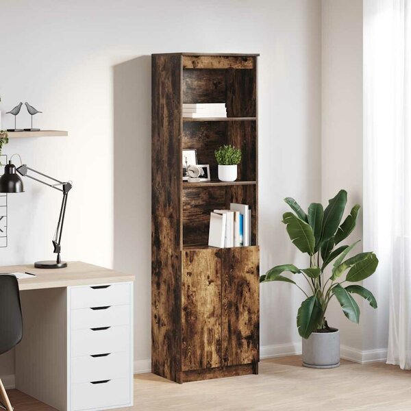 VidaXL füstös tölgy színű szerelt fa magasszekrény 50x35x180 cm