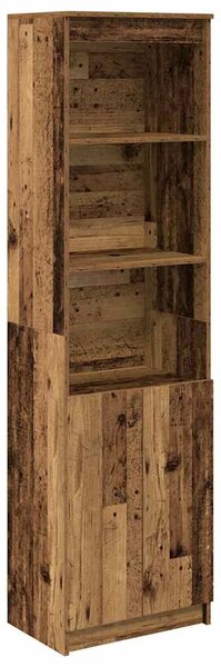 VidaXL antik fa színű szerelt fa magasszekrény 50x35x180 cm