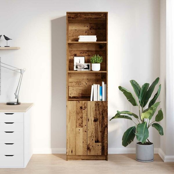 VidaXL antik fa színű szerelt fa magasszekrény 50x35x180 cm