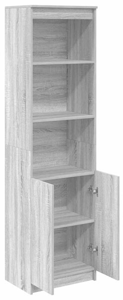 VidaXL szürke sonoma szerelt fa magasszekrény 50x35x180 cm