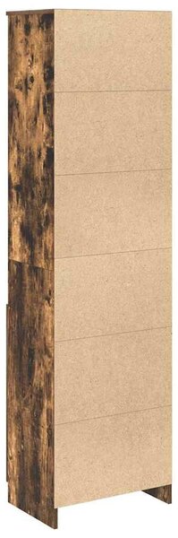 VidaXL füstös tölgy színű szerelt fa magasszekrény 50x35x180 cm