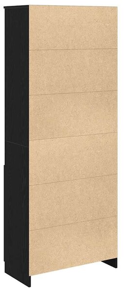 VidaXL fekete tölgy szerelt fa magasszekrény 70 x 35 x 180 cm