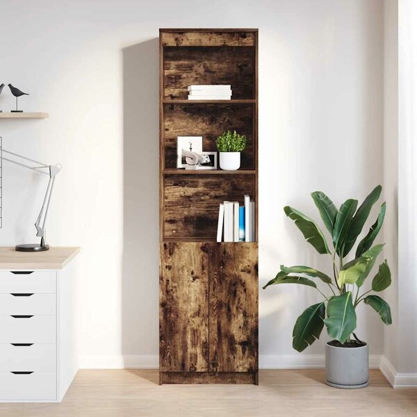 VidaXL füstös tölgy színű szerelt fa magasszekrény 50x35x180 cm