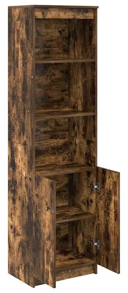 VidaXL füstös tölgy színű szerelt fa magasszekrény 50x35x180 cm