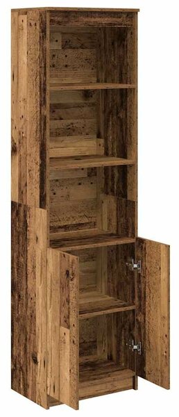 VidaXL antik fa színű szerelt fa magasszekrény 50x35x180 cm