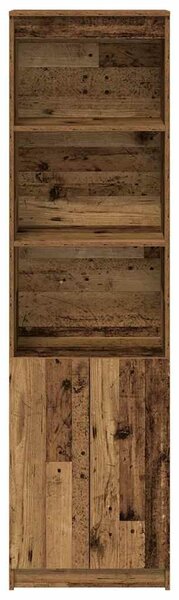 VidaXL antik fa színű szerelt fa magasszekrény 50x35x180 cm