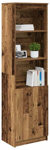 VidaXL antik fa színű szerelt fa magasszekrény 50x35x180 cm