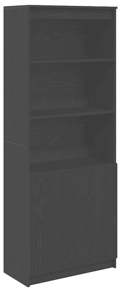 VidaXL fekete tölgy szerelt fa magasszekrény 70 x 35 x 180 cm