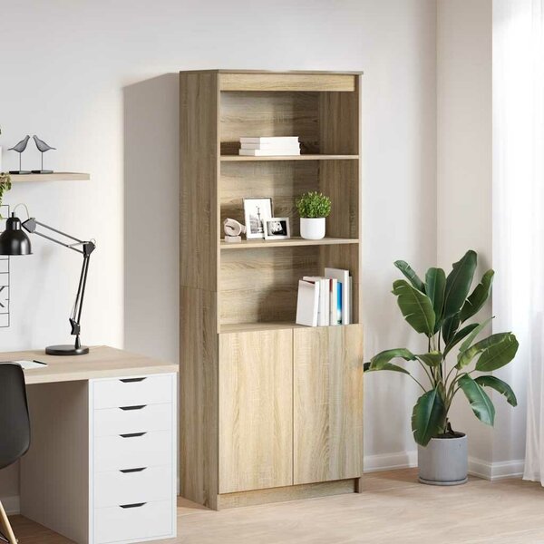 VidaXL sonoma tölgy színű szerelt fa magasszekrény 70 x 35 x 180