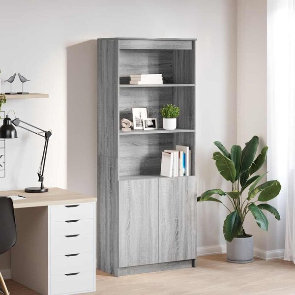VidaXL szürke sonoma színű szerelt fa magasszekrény 70 x 35 x 180