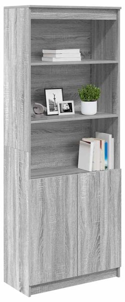 VidaXL szürke sonoma színű szerelt fa magasszekrény 70 x 35 x 180