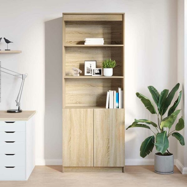 VidaXL sonoma tölgy színű szerelt fa magasszekrény 70 x 35 x 180