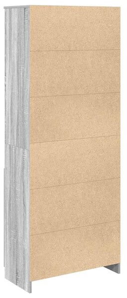 VidaXL szürke sonoma színű szerelt fa magasszekrény 70 x 35 x 180