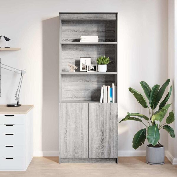 VidaXL szürke sonoma színű szerelt fa magasszekrény 70 x 35 x 180