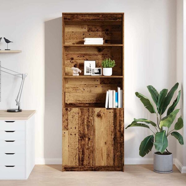 VidaXL antik fa színű szerelt fa magasszekrény 70 x 35 x 180