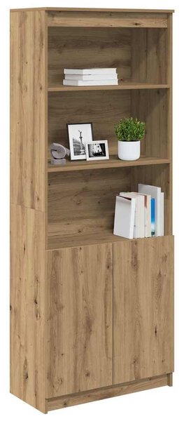 VidaXL kézműves tölgy színű szerelt fa magasszekrény 70 x 35 x 180