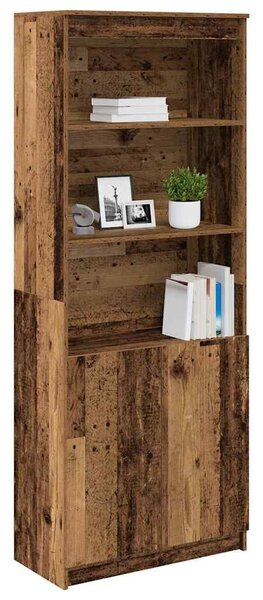 VidaXL antik fa színű szerelt fa magasszekrény 70 x 35 x 180