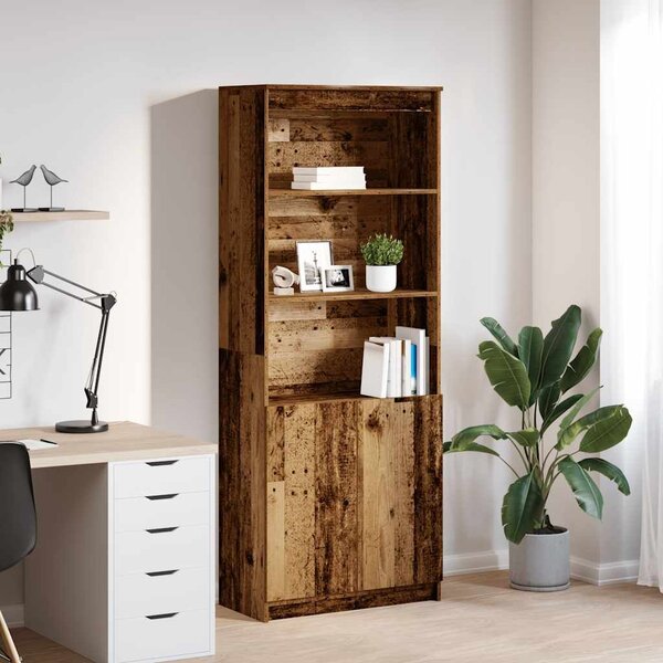 VidaXL antik fa színű szerelt fa magasszekrény 70 x 35 x 180