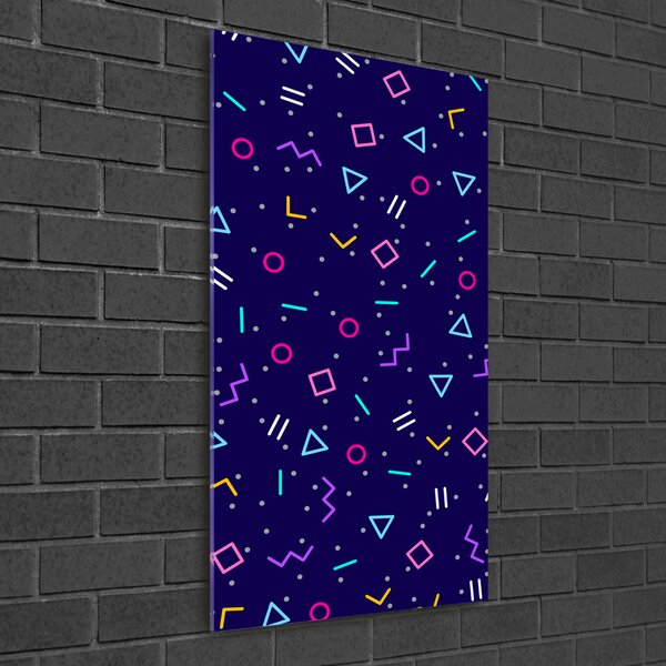 Üvegkép nyomtatás Geometriai háttér
