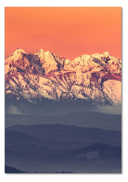 Üvegfotó Panorama tatry