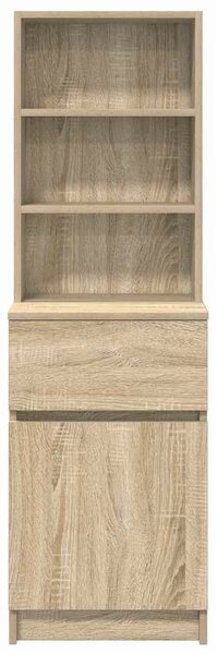 VidaXL sonoma tölgy színű szerelt fa éjjeliszekrény 39x35x125 cm