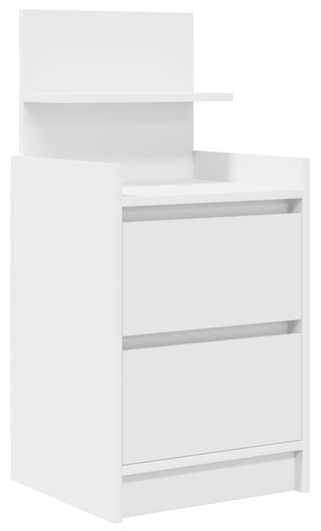 VidaXL 2 db fehér éjjeliszekrények 2 fiókkal 38x34x80 cm