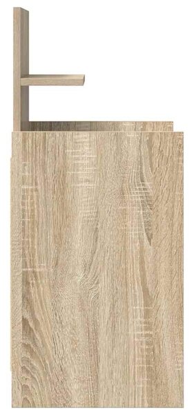 VidaXL 2 db sonoma tölgy színű éjjeliszekrények 2 fiókkal 38x34x80 cm