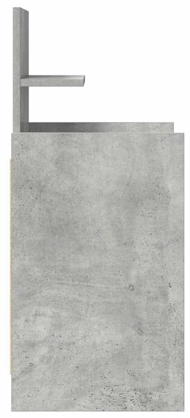 VidaXL 2 db betonszürke éjjeliszekrények 2 fiókkal 38x34x80 cm