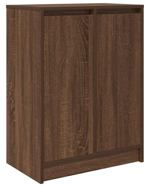 VidaXL barna tölgyszínű szerelt fa cipősszekrény 57x34x76 cm