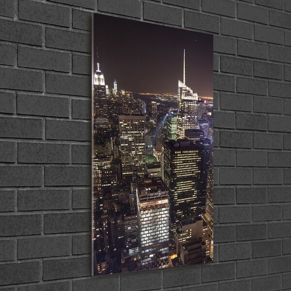Üvegkép falra New york éjjel