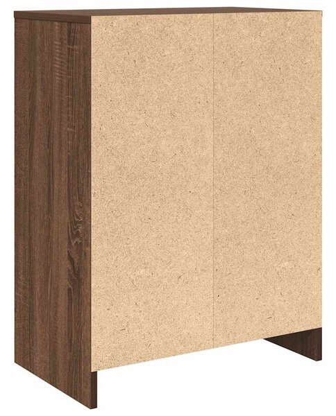 VidaXL barna tölgyszínű szerelt fa cipősszekrény 57x34x76 cm